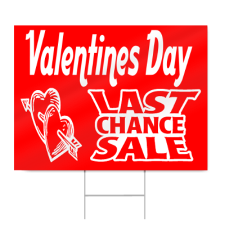Valentines Sale Sign