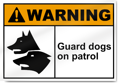 guard dog warning sign roblox