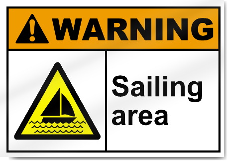 Sailing Area Warning Signs