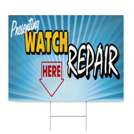 Watch Repair Sign