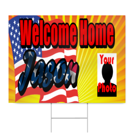 Welcome Home Sign for Army