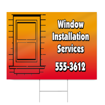 Window Installation Services Sign