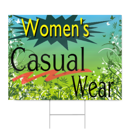 Women's Casual Wear Sign