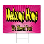 Hospital Welcome Home Sign in Pink