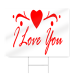 I Love You Sign in White