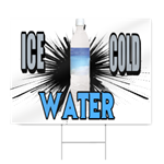 Ice Cold Water Sign