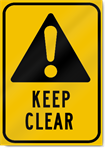 Keep Clear Sign 