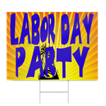 Labor Day Party Sign