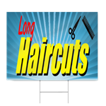 Long Hair Cut Sign