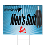 Men's Suit Sale Sign