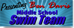 Middle School Swim Team Banner