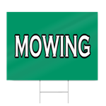 Mowing Sign 