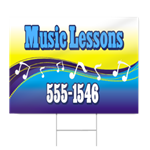 Music Lessons Sign