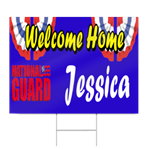 National Guard Military Welcome Home Sign