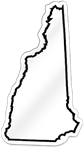 New Hampshire Shaped Magnet