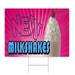 New Milkshakes Sign