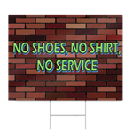 No Shoes, No Shirt, No Service Sign