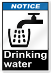 Drinking Water Notice Signs