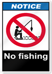 No Fishing Notice Signs