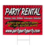 Party Rental Sign