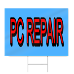 PC Repair Block Lettering Sign