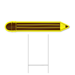 Pencil Shaped Sign