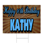 Personalized 40th Birthday Sign