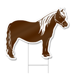Pony Shaped Sign