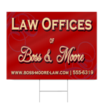 Red Law Office Sign