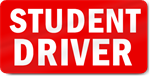 Red Student Driver Magnet