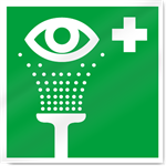 Emergency Eyewash Symbol2 Safety Sign