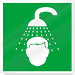 Emergency Shower Symbol Safety Sign