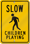 Slow Children Playing With Child Symbol Sign