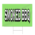 Smoked BBQ Block Lettering Sign