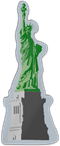Statue of Liberty Color Shaped Magnet