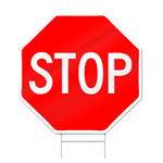 Stop Sign Shaped Sign