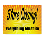 Store Closing Sign