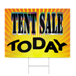 Tent Sale Today Sign