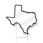 Texas Shaped Sign
