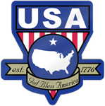 USA Badge Shaped Magnet