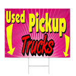Used Pickup Truck Sign