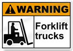 Forklift Trucks Warning Signs