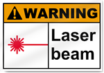 Laser Beam Warning Signs
