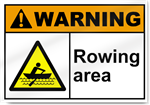 Rowing Area Warning Signs