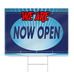 We Are Now Open Sign