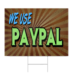 We Use Paypal Sign