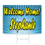Welcome Home from College Vinyl Sign