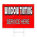 Window Tinting Service Sign