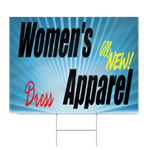 Womens Dress Apparel Sign