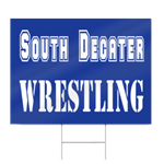 Wrestling Sign for High School Teams
